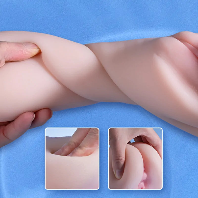 1.9LB Handheld Tight TPE Pocket Pussy for Deep Stimulation