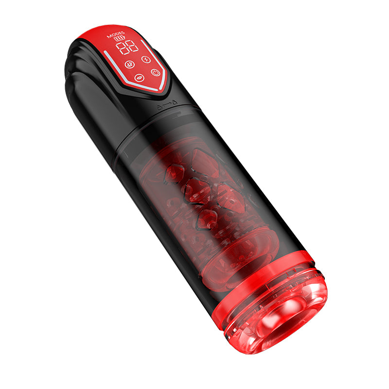 Fully Waterproof Sucting Masturbator with Tongue Licking and Rotation Function