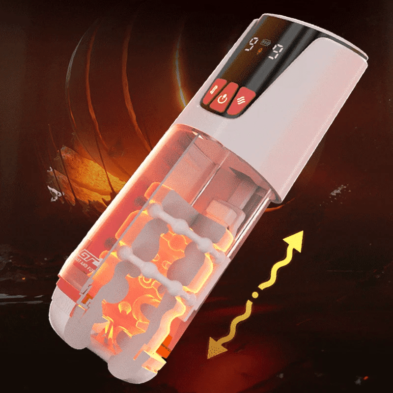 Automatic Realistic Pleasure Male Masturbator Cup with 9 Thrusting and 9 Vibration Modes