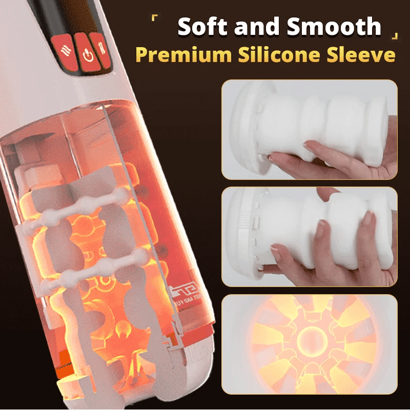 Automatic Realistic Pleasure Male Masturbator Cup with 9 Thrusting and 9 Vibration Modes