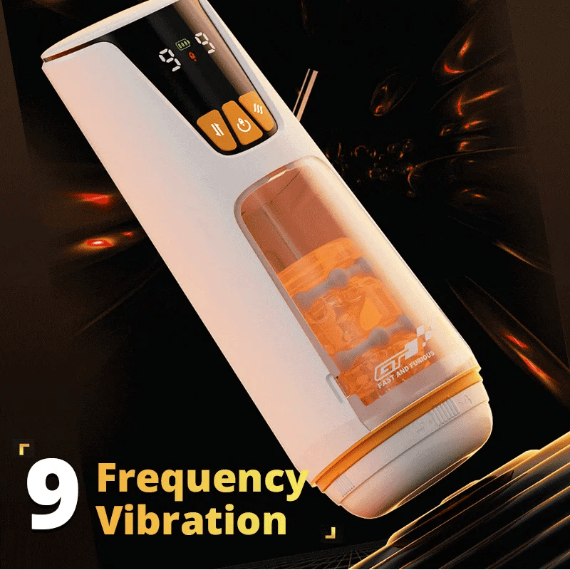 Automatic Realistic Pleasure Male Masturbator Cup with 9 Thrusting and 9 Vibration Modes