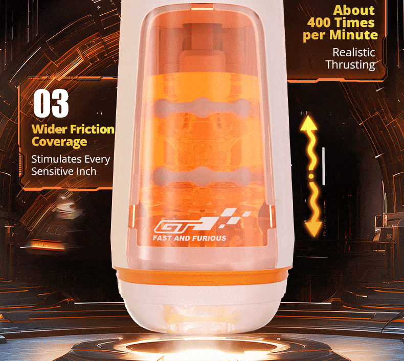 Automatic Realistic Pleasure Male Masturbator Cup with 9 Thrusting and 9 Vibration Modes