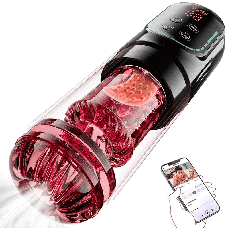 XR4Pro: Male Masturbation Toy with 7 Thrusting Rotating Vibrating Modes Waterproof,APP Control