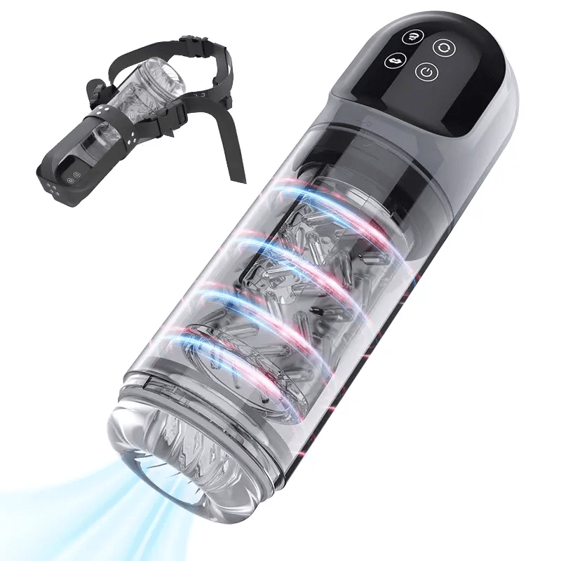XR3plus 2-in-1 Woterproof Automatic Masturbator Licking Rotation Suction