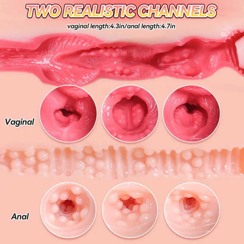 34LB 3-in-1 Realistic Torso Doll with Soft Breasts and Curved Hips