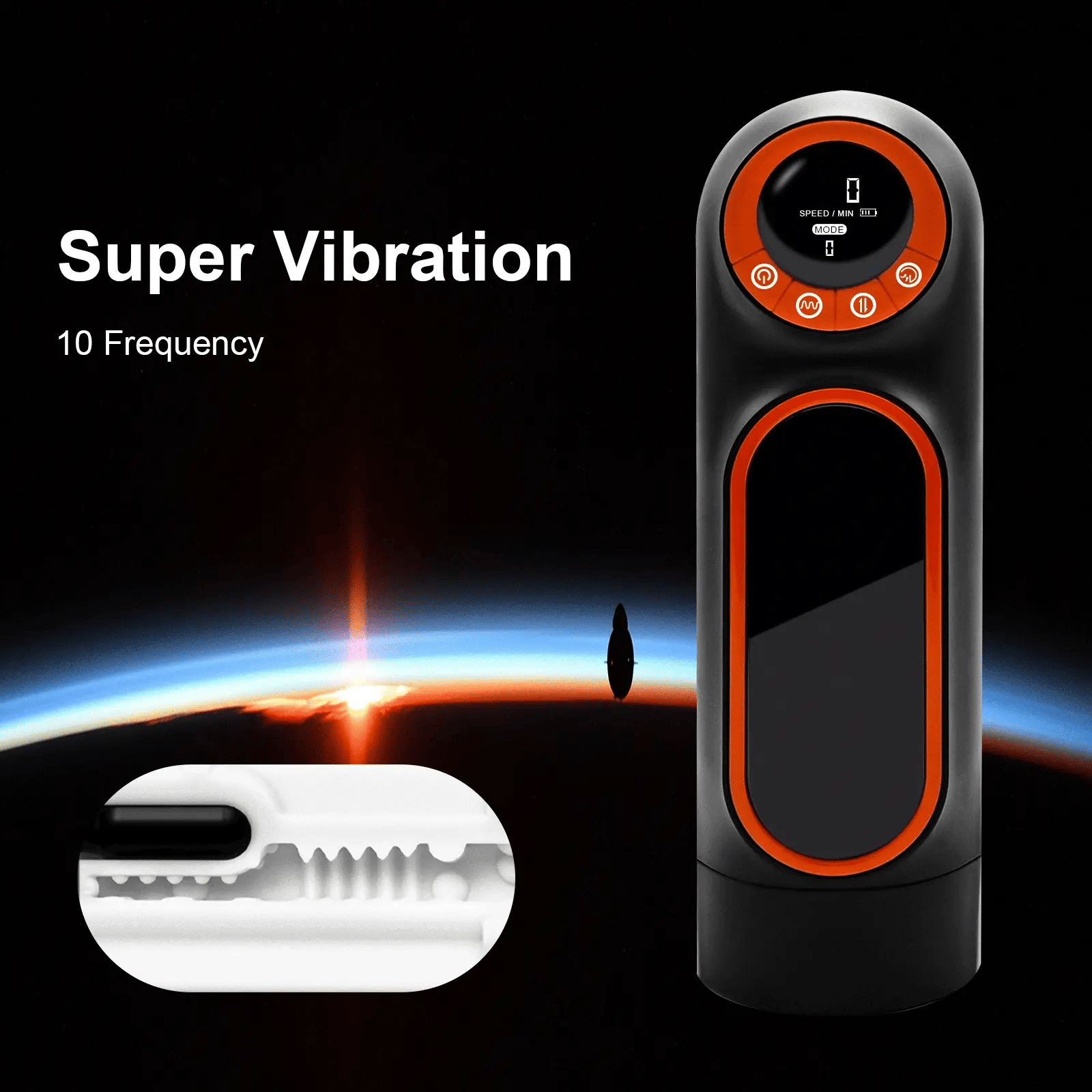 4 In1 Telescoping & Sucking & Vibrating Male Masturbator