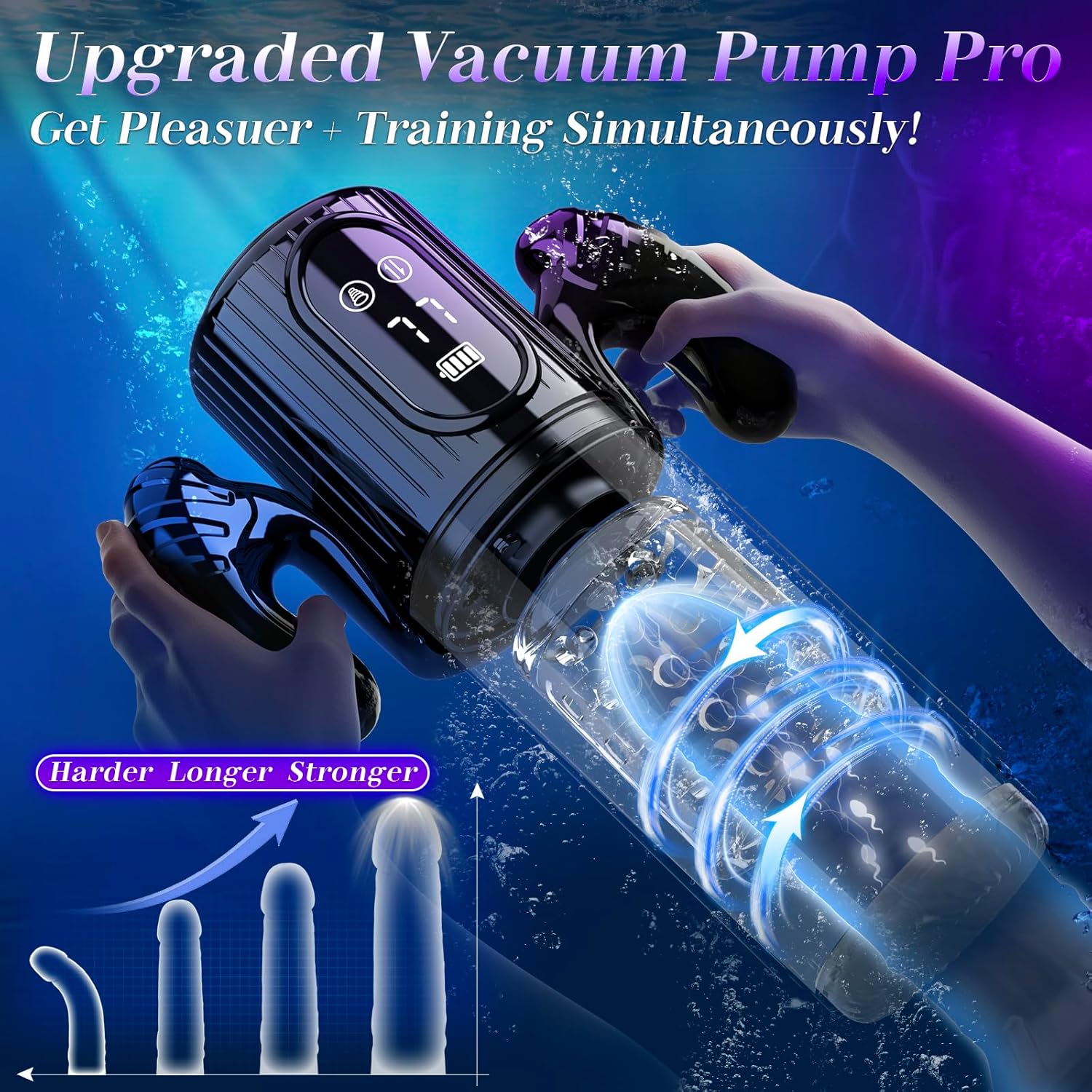 XR11 Hands Free Shower Stroker with Automatic Thrusting Rotating and Suction for Intense Pleasure