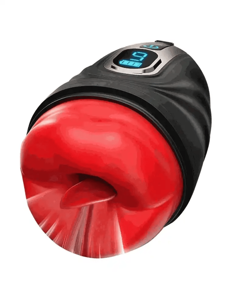 XV4 APP Controlled 9 Modes Vibrating Masturbator with Heating and Realistic Sleeve
