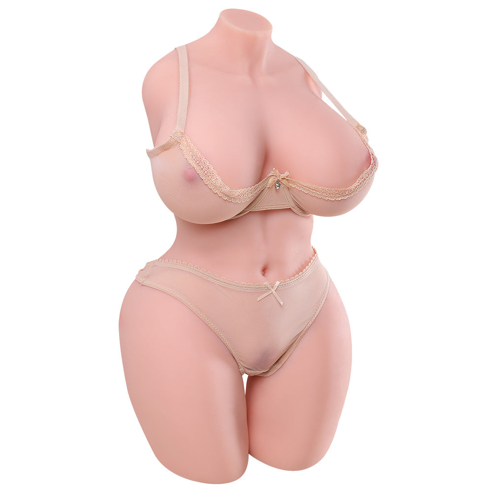 34LB 3-in-1 Realistic Torso Doll with Soft Breasts and Curved Hips