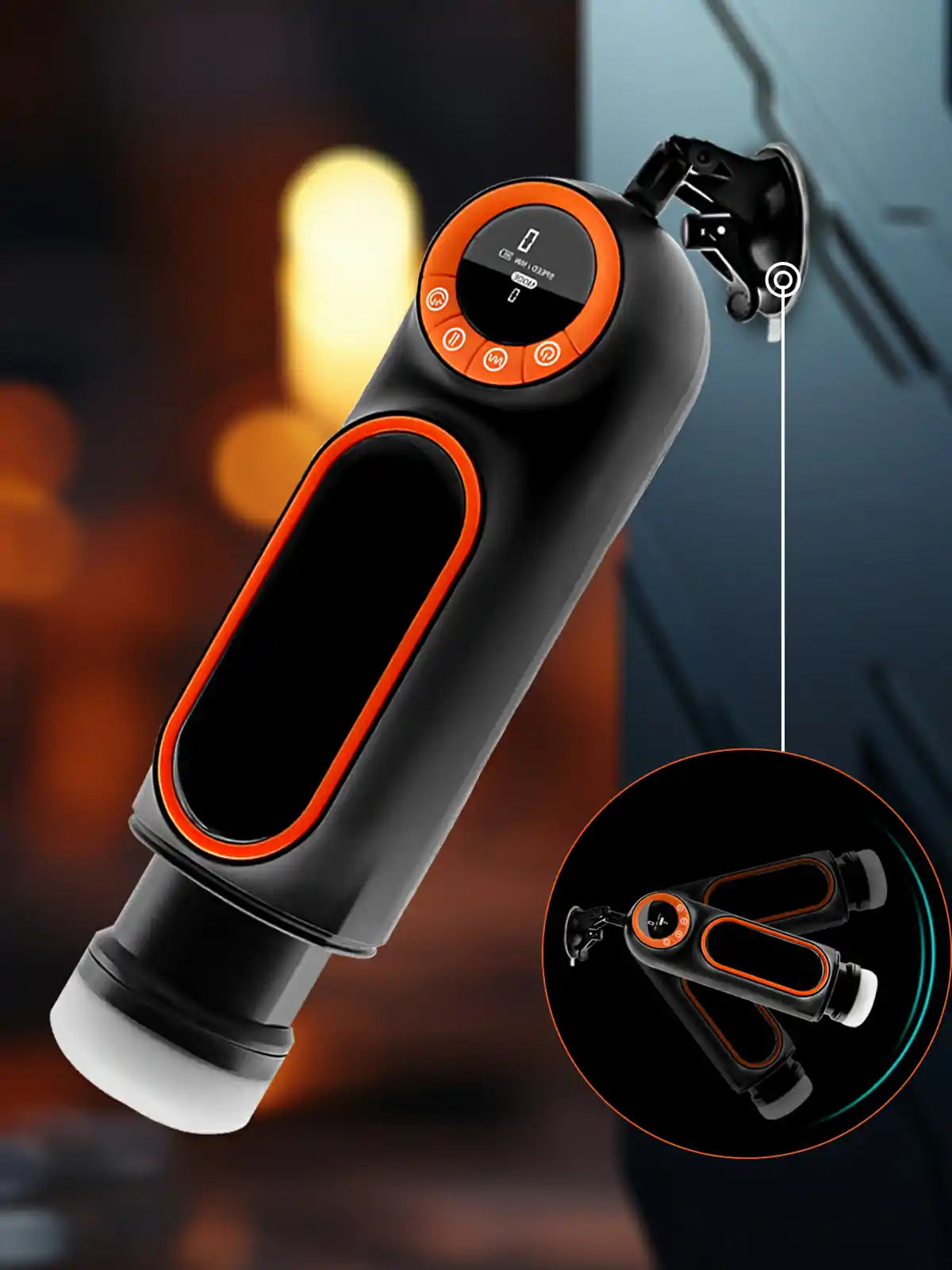 3 in 1Thrusting &Sucking &Vibrating Male Stroker Hands-free Masturbation