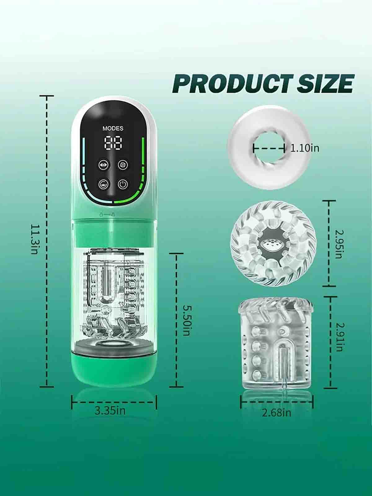 4-in-1 Waterproof Suction & Thrusting Pleasure Device MT4