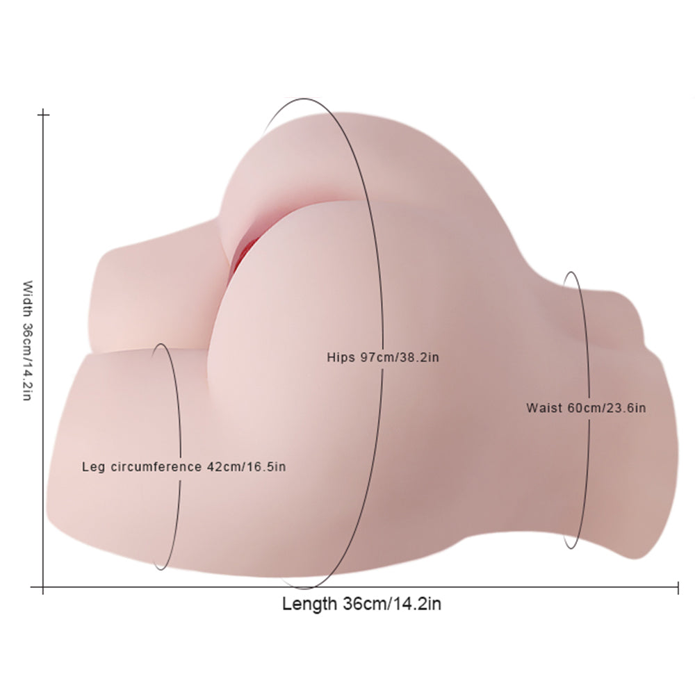 Yasmin 28.66lb TPE Liquid-Feel Soft Realistic Butt Masterbator