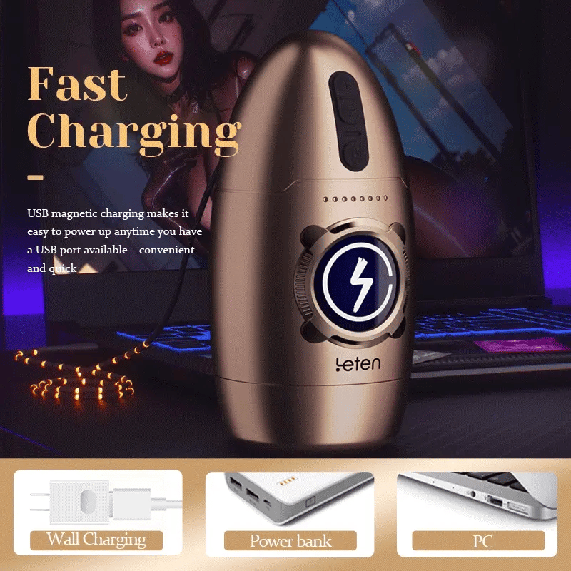 XR2 Rotating Masturbator 7 Rotation Modes Soft TPE Sleeve