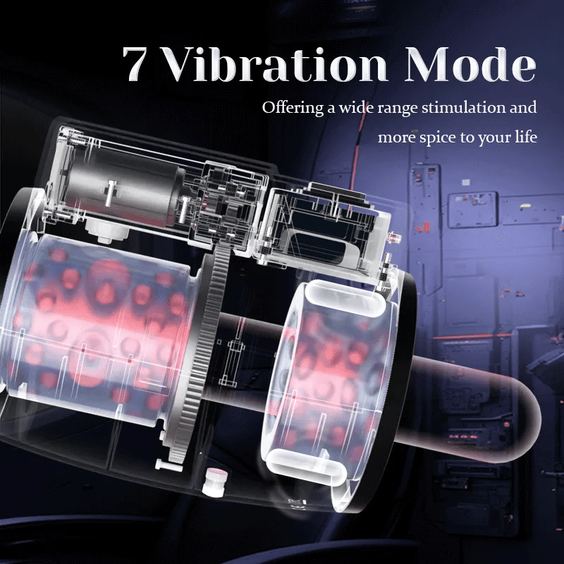 XR7 Hands Free Thrusting Masturbator Dual Entry 7 Rotating & Thrusting Waterproof