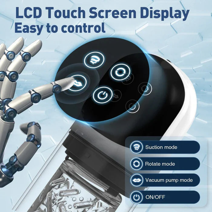 Blowjob Simulator 2-in-1 with Licking, Rotation & Suction, Waterproof