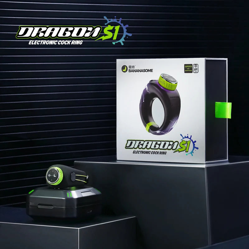 App-Controlled Electro-Stim Vibrating Penis Ring with Adjustable Fit