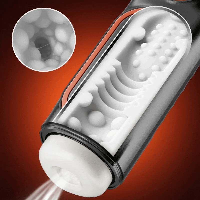 Hands-Free Cock Milking Machine 10 Thrusting &Vibrating 4 Sucking