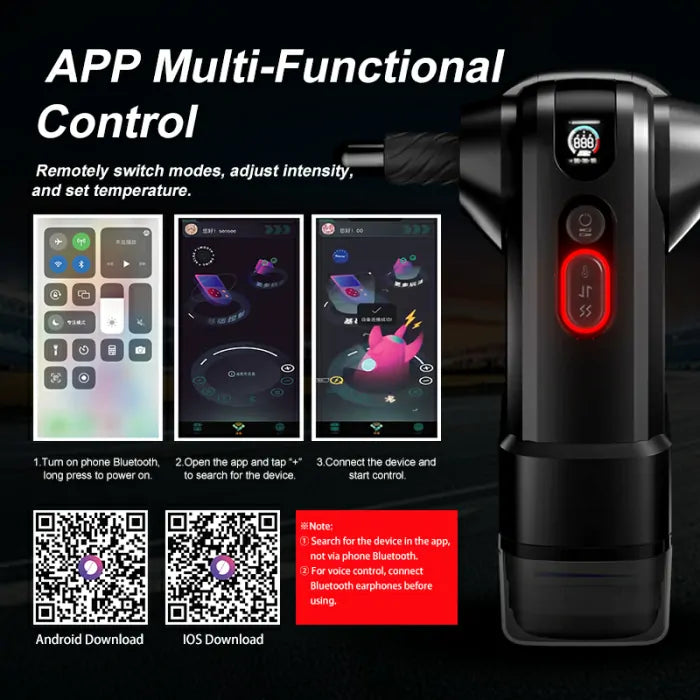 Dual Handle Controlled Thrusting Masturbator