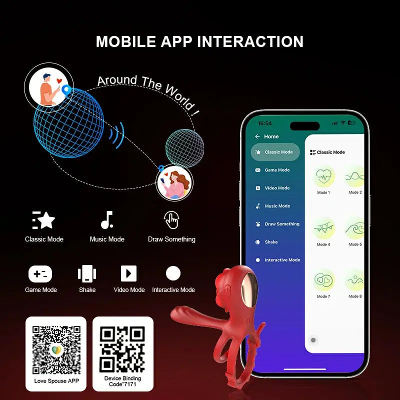 App Controlled Dual Motor Dick Ring