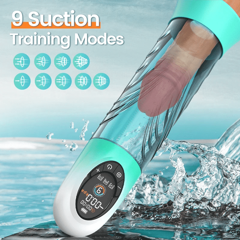 Electric Vacuum Water Penis Pumnp 4 Pressure Levels 9 Sucking