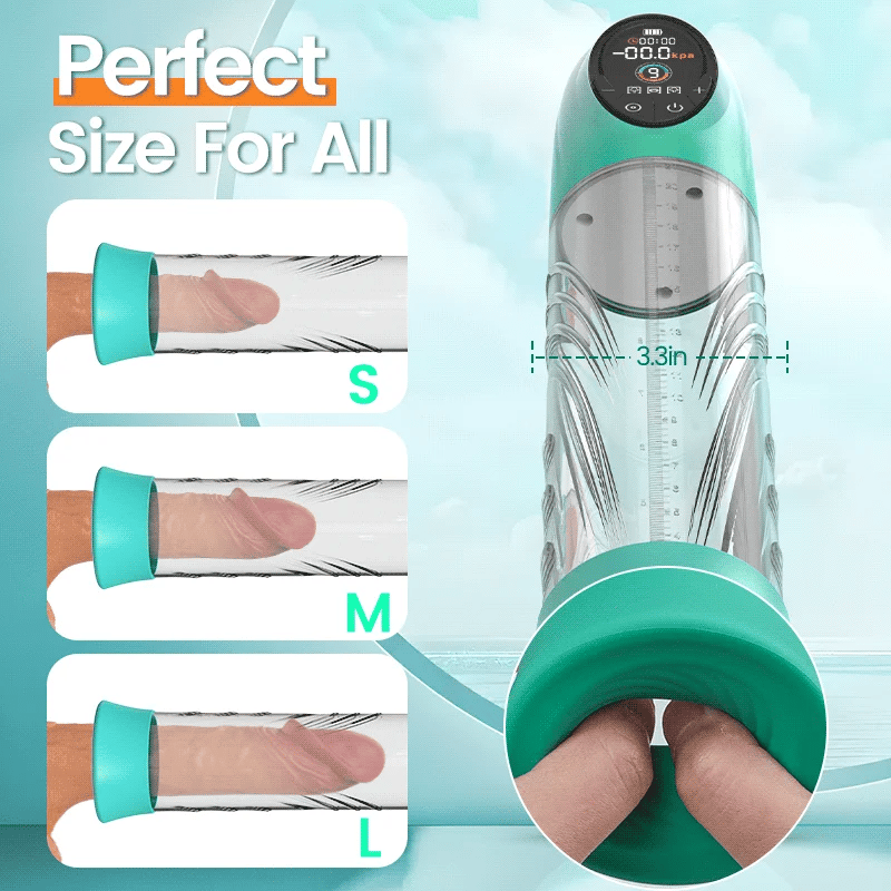 Electric Vacuum Water Penis Pumnp 4 Pressure Levels 9 Sucking