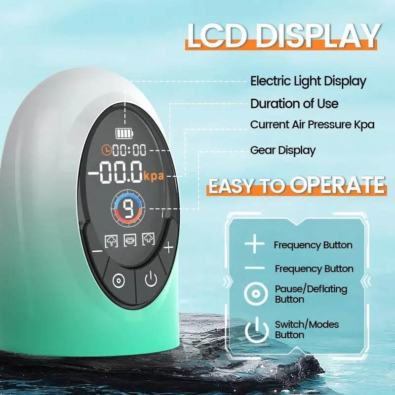 Electric Vacuum Water Penis Pumnp 4 Pressure Levels 9 Sucking