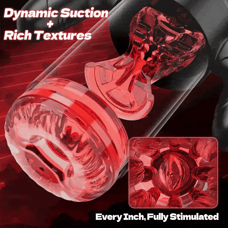 Handle Design 9 Thrusting & Rotating 9 Suction Adult Toys Mens Masturbator