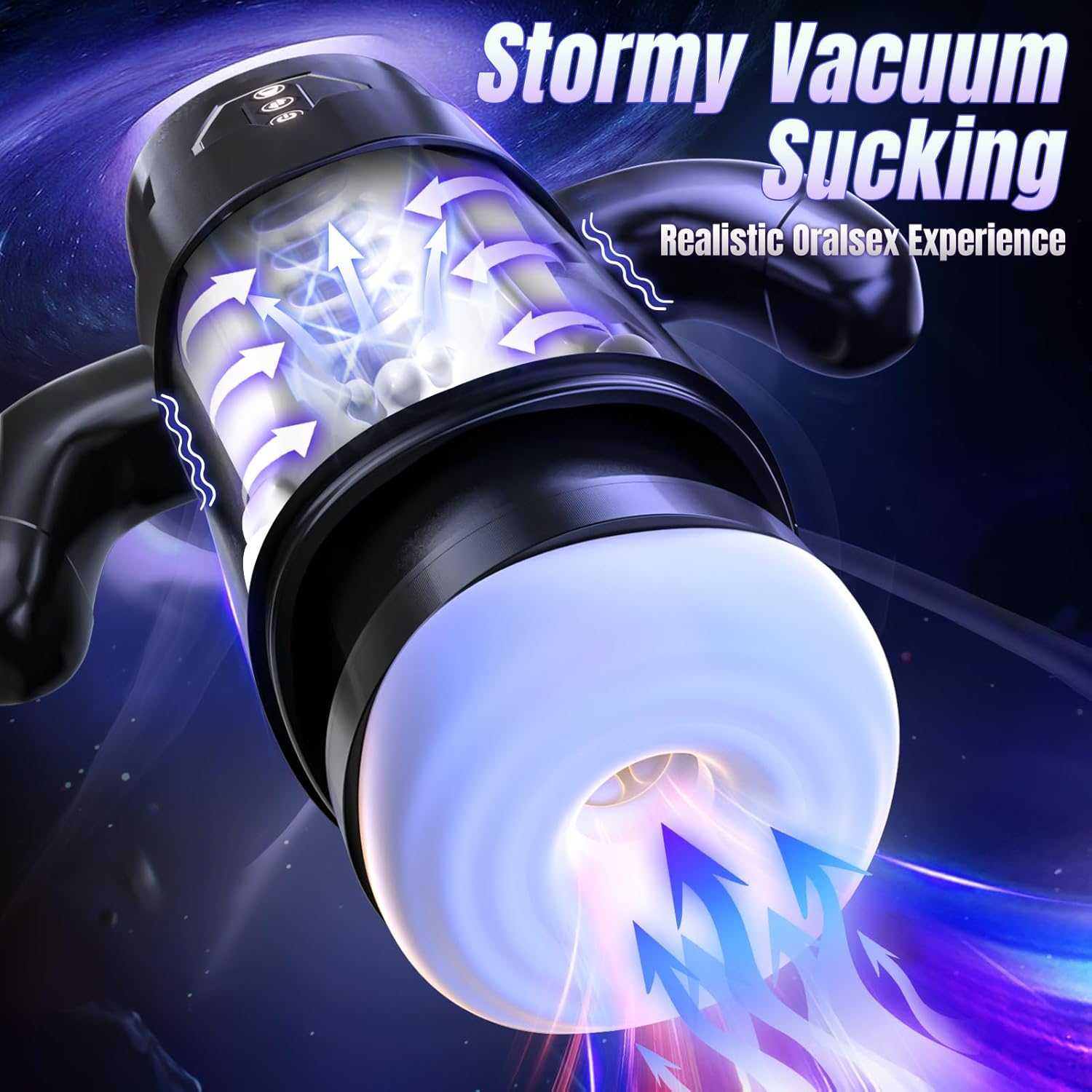 Hot Hands-Free Male Masturbator 6 Thrusting Modes And 3 Sucting Modes