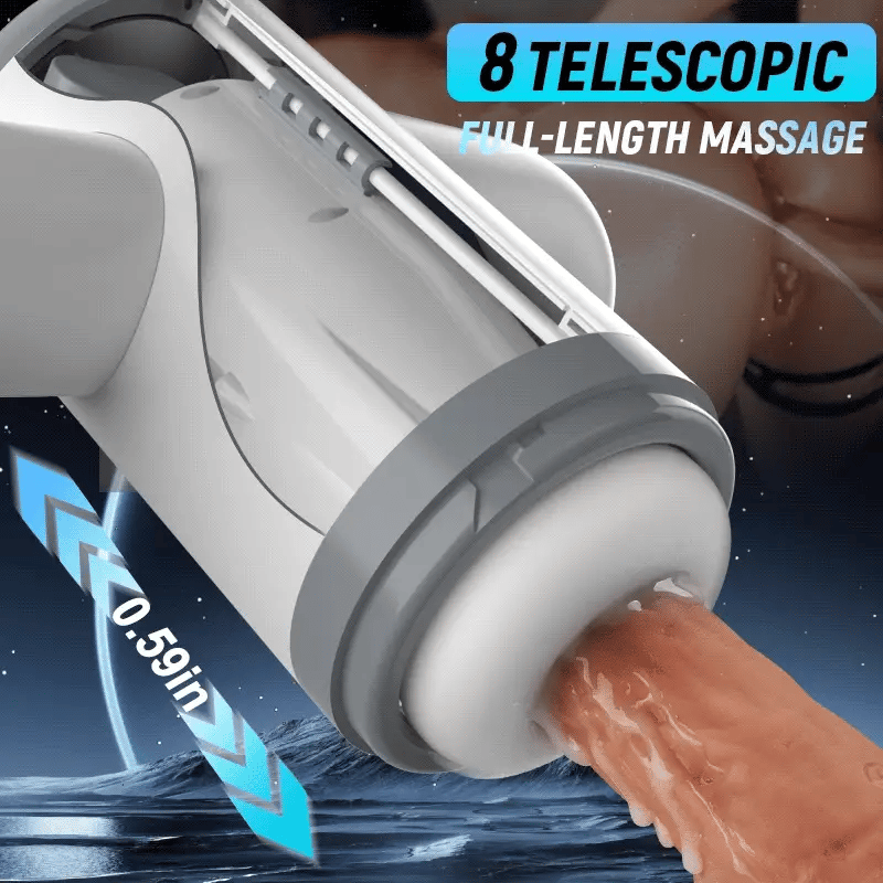 Auto lubrication thrusting Male Masturbator with Remote Control, Hands-Free Wearable, Silent 100% MT32