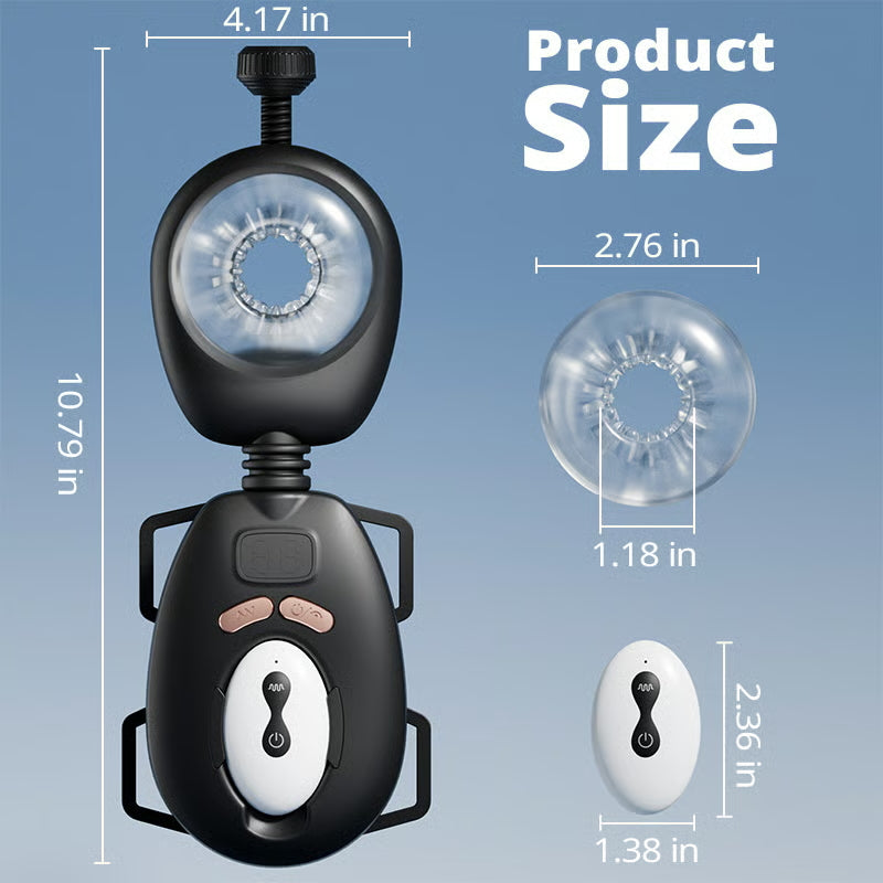 XT11 Wearable top male masturbators with 9 Vibration & Thrust Modes Remote Control
