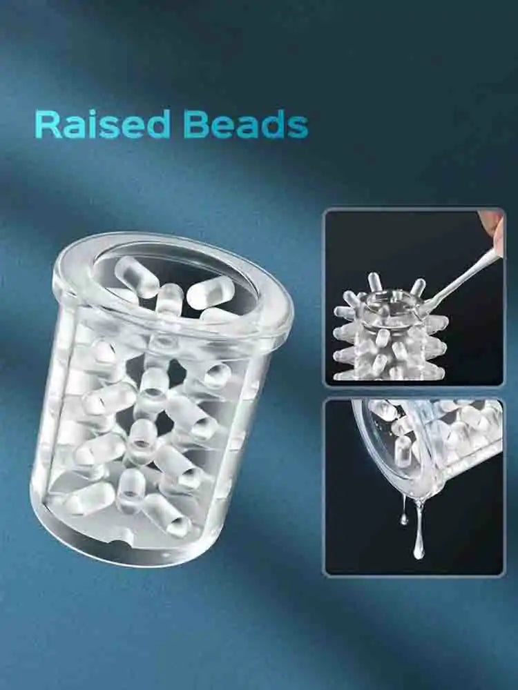 Hands Free Thrusting and Rotating Male Masturbator with Locking Suction Base