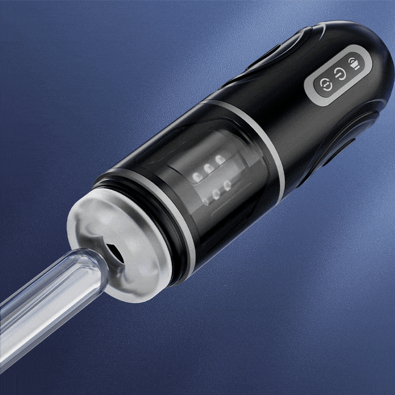 XR12 Thrusting Masturbator with Locking Suction Base for Hands-Free Rotation and Stimulation