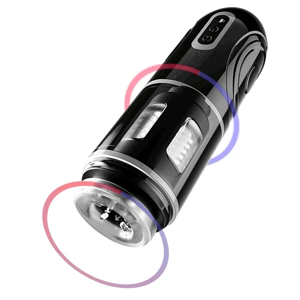 XR12 Thrusting Masturbator with Locking Suction Base for Hands-Free Rotation and Stimulation