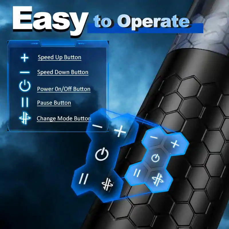 Hands Free Automatic Male Masturbator with 10 Thrusting Rotating Modes and Suction Cup