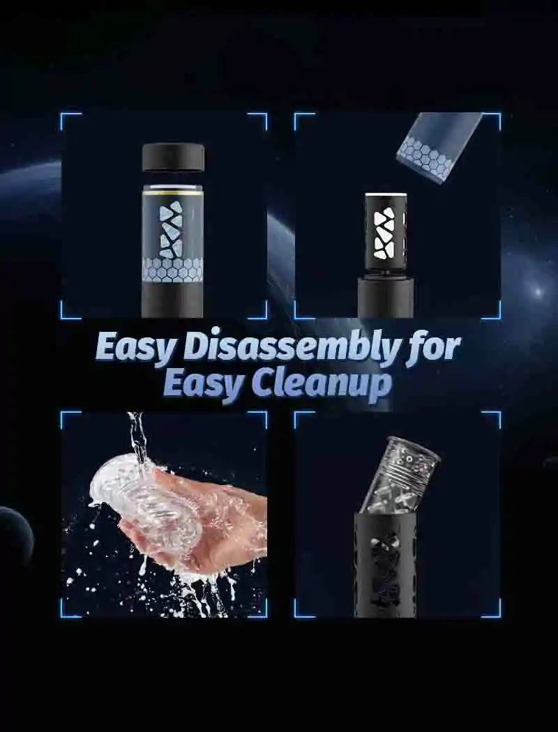 Hands Free Automatic Male Masturbator with 10 Thrusting Rotating Modes and Suction Cup