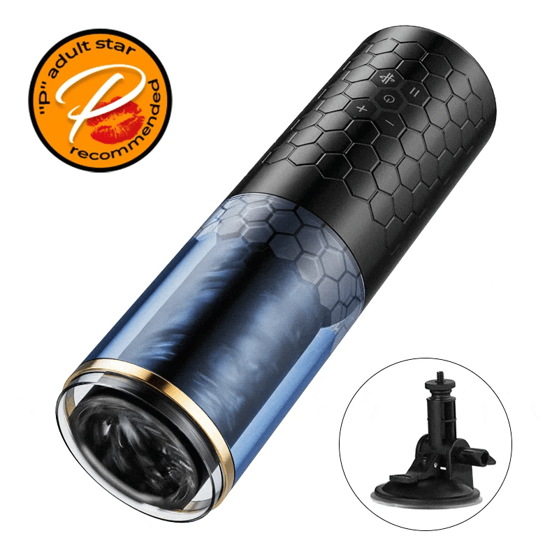 XR15 Thrusting Masturbator With 10 Rotating And Thrusting Modes And Suction Cup For Hands Free Use