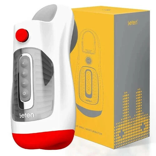 Leten 10 Vibration Deep Throat Air Control Vacuum Sucking Blowjob Masturbator