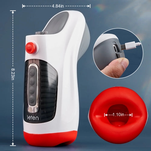 Leten 10 Vibration Deep Throat Air Control Vacuum Sucking Blowjob Masturbator