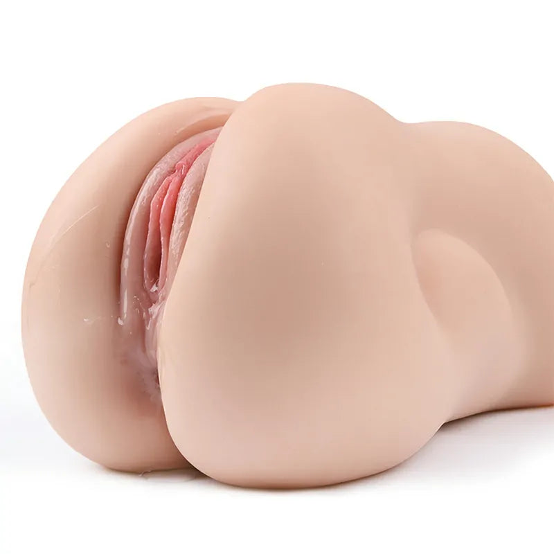 Life Like TPE Pocket Pussy 6.6LB Dual Channel Male Stroker Toy