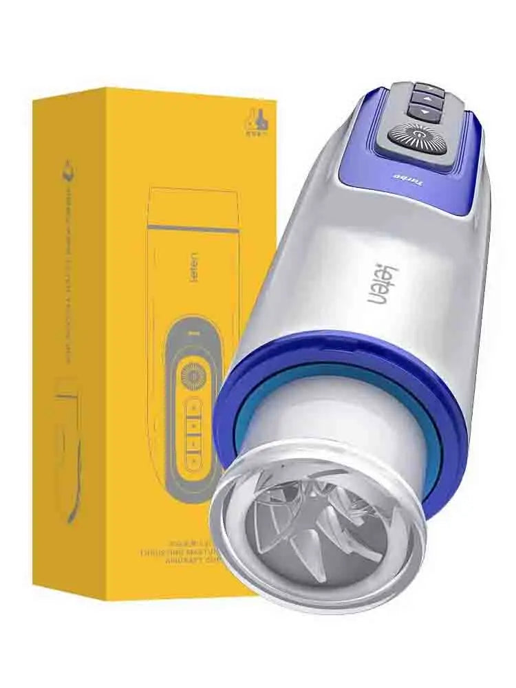 Jerk Off Machine with 5 Thrusting Patterns Rotating Heating Moaning Masturbatorhub