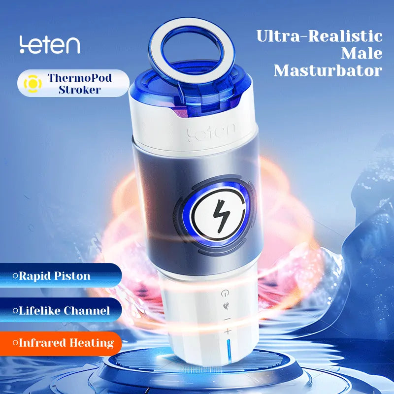 XT8 Automatic Thrusting Stroker with Heating Function Realistic Pussy Sleeve