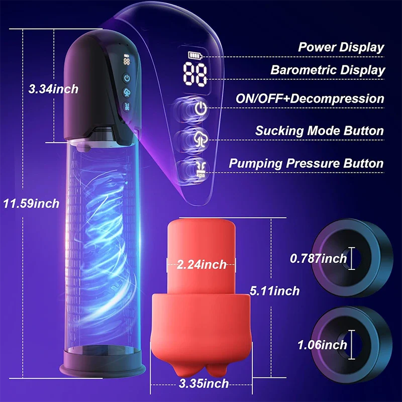 Multi-Function Masturbation Penis Trainer Pump