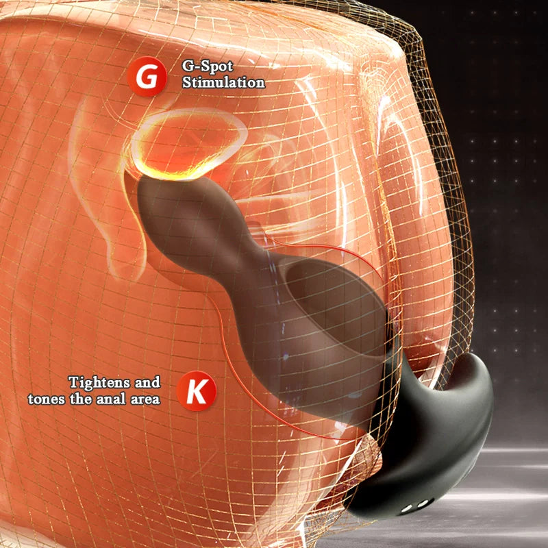PM12 Male Prostate Vibrator with Remote Control and Vibrating