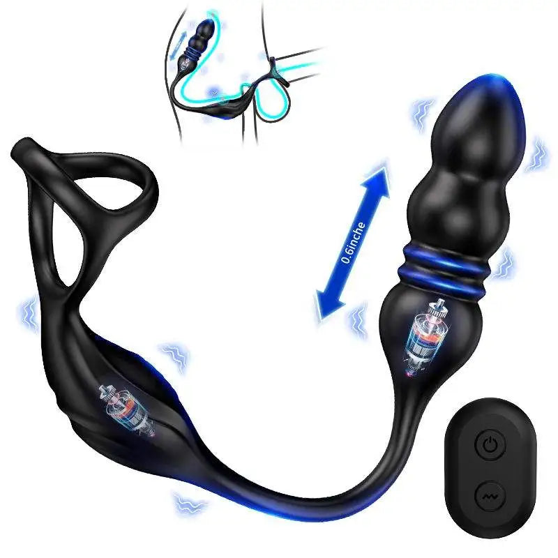 PM6: Thrusting & Vibrating Prostate Massager with 100% Wearable & Remote Control