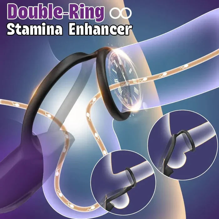 PM7: 9 Thrust & Vibration Powerful Prostate Massager with Locking Ring