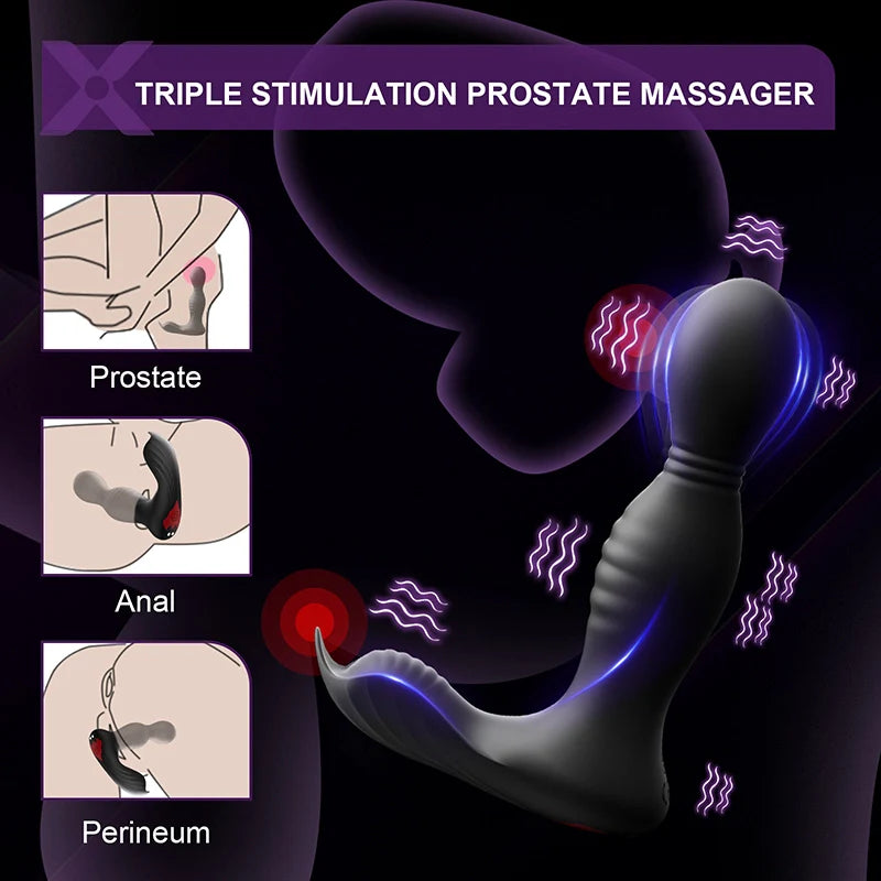 PM8 Hands-Free Wearable Anal Toy for Men with App & Remote Control