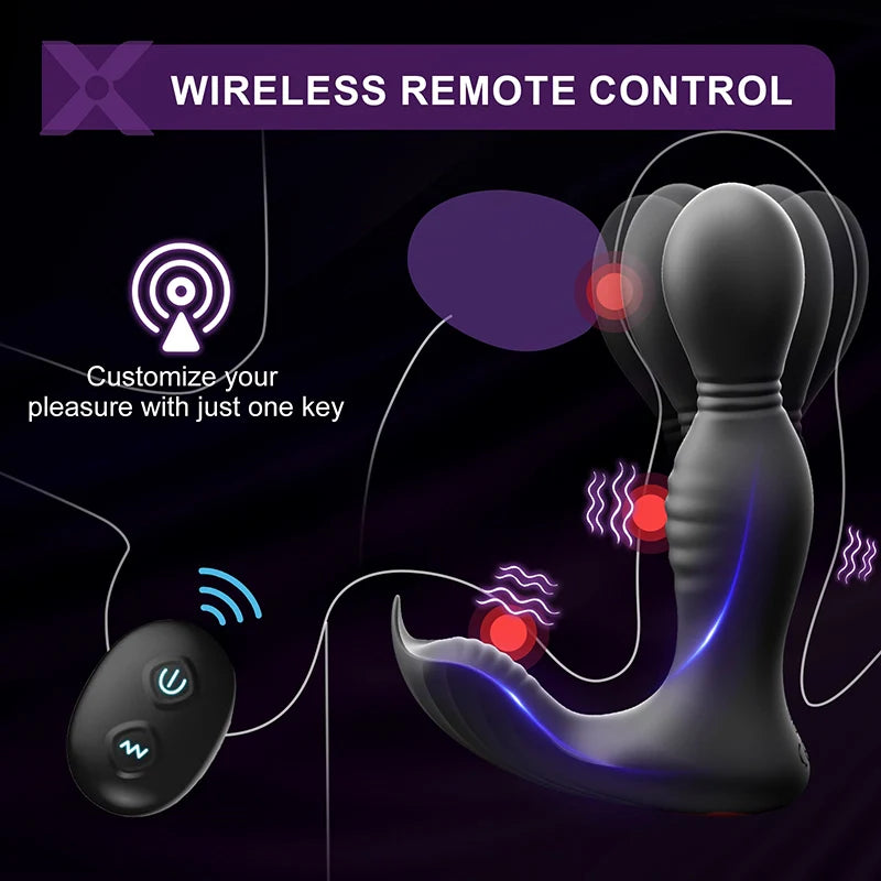 PM8 Hands-Free Wearable Anal Toy for Men with App & Remote Control