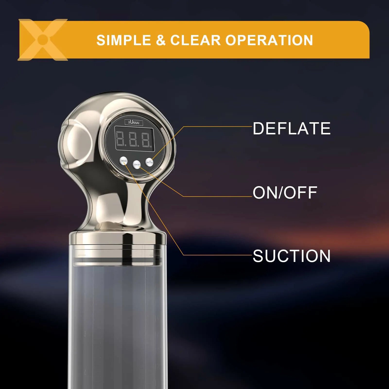 XP15: Large-Size Electric Vacuum Pump with LED Display and One-Touch Air Release