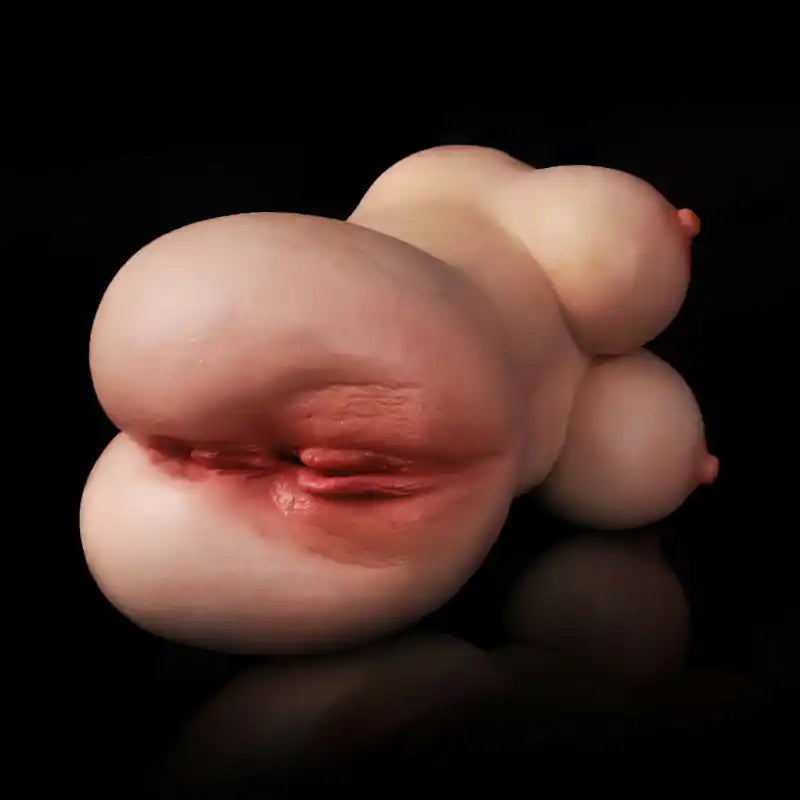 PUX05 Compact Chest & Butt Silicone Pocket Pussy Torso for Men