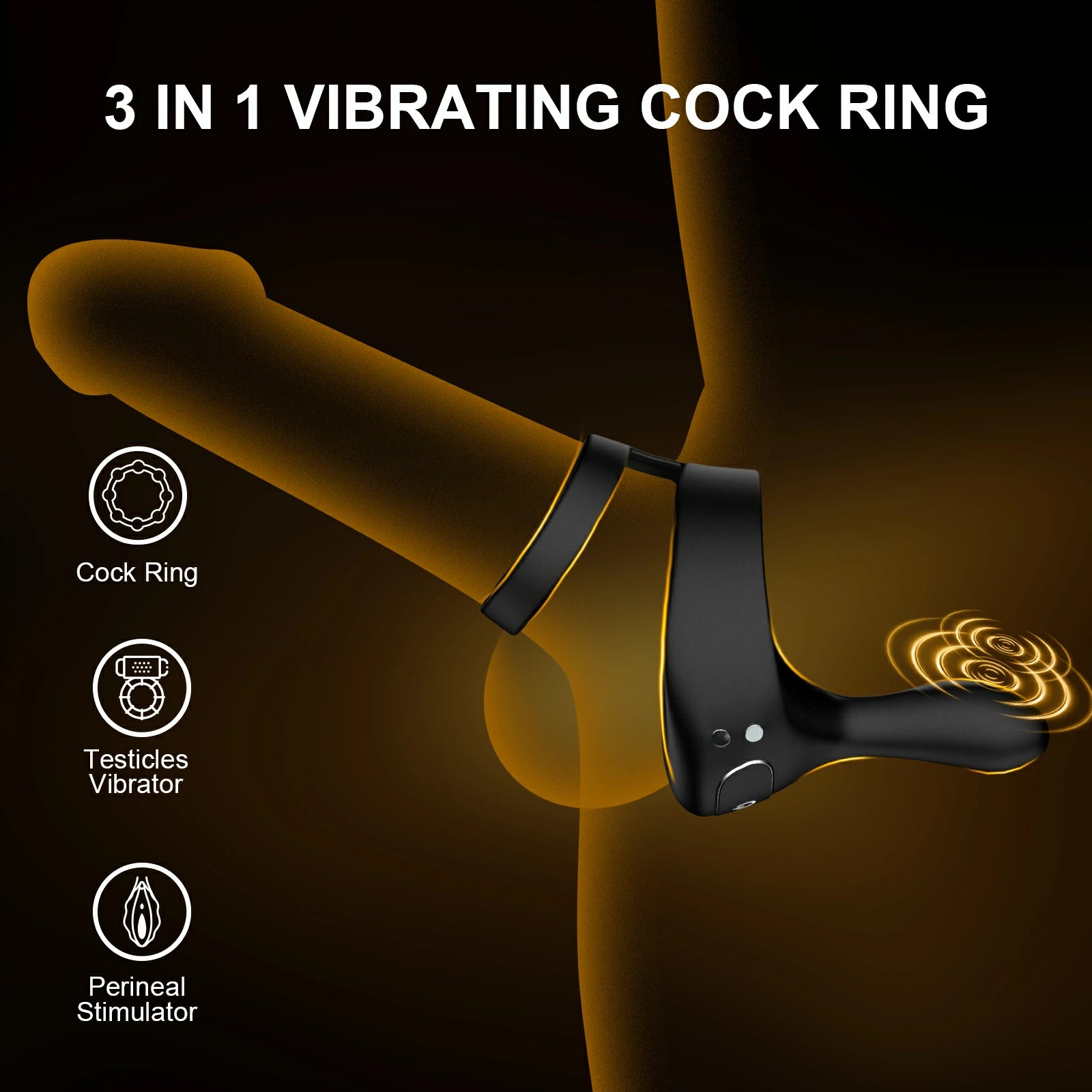 Premium Dick Ring Remote Vibrating Soft Fit Modern Design MT-PR6
